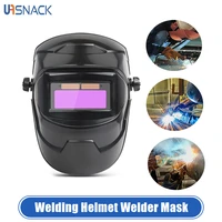 welding helmet welder mask chameleon large view true color solar power auto darkening welding large for arc weld grind cut
