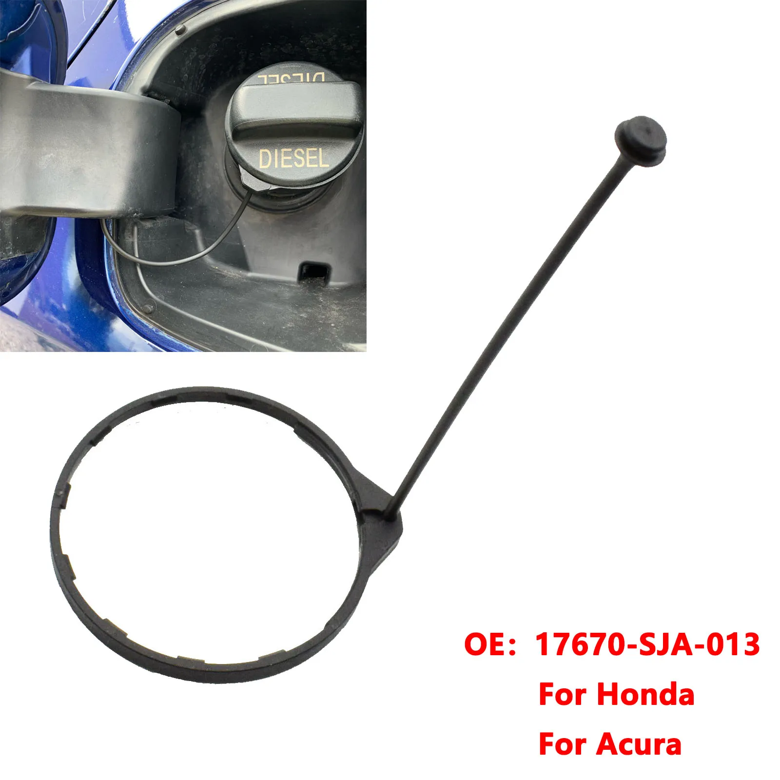 

Car Petrol Diesel Oil Fuel Cap Tank Cover Line with Ring 17670SJA01 for Honda Civic CRV Accord Jazz City Odyssey for Acura