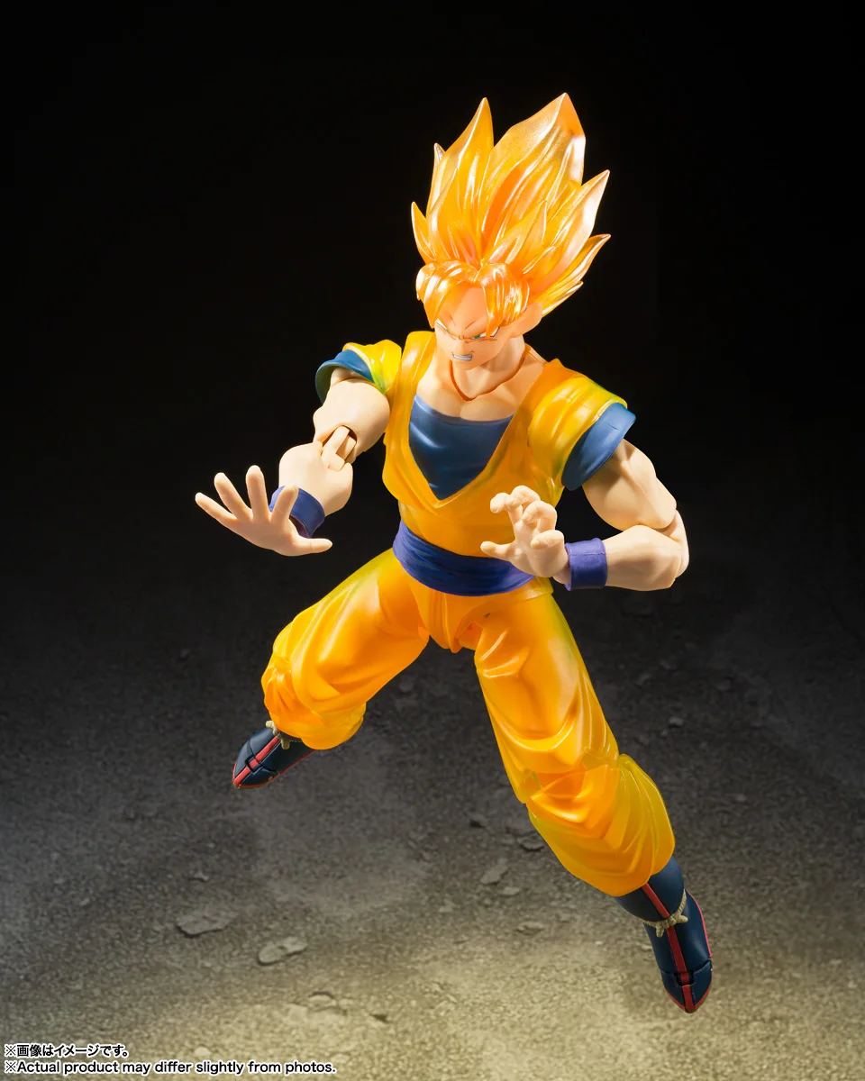 Оригинальный Bandai Dragon Ball Z TAMASHII NATIONS STORE S.H.Figuarts Super Saiyan Son Goku коллекция моделей