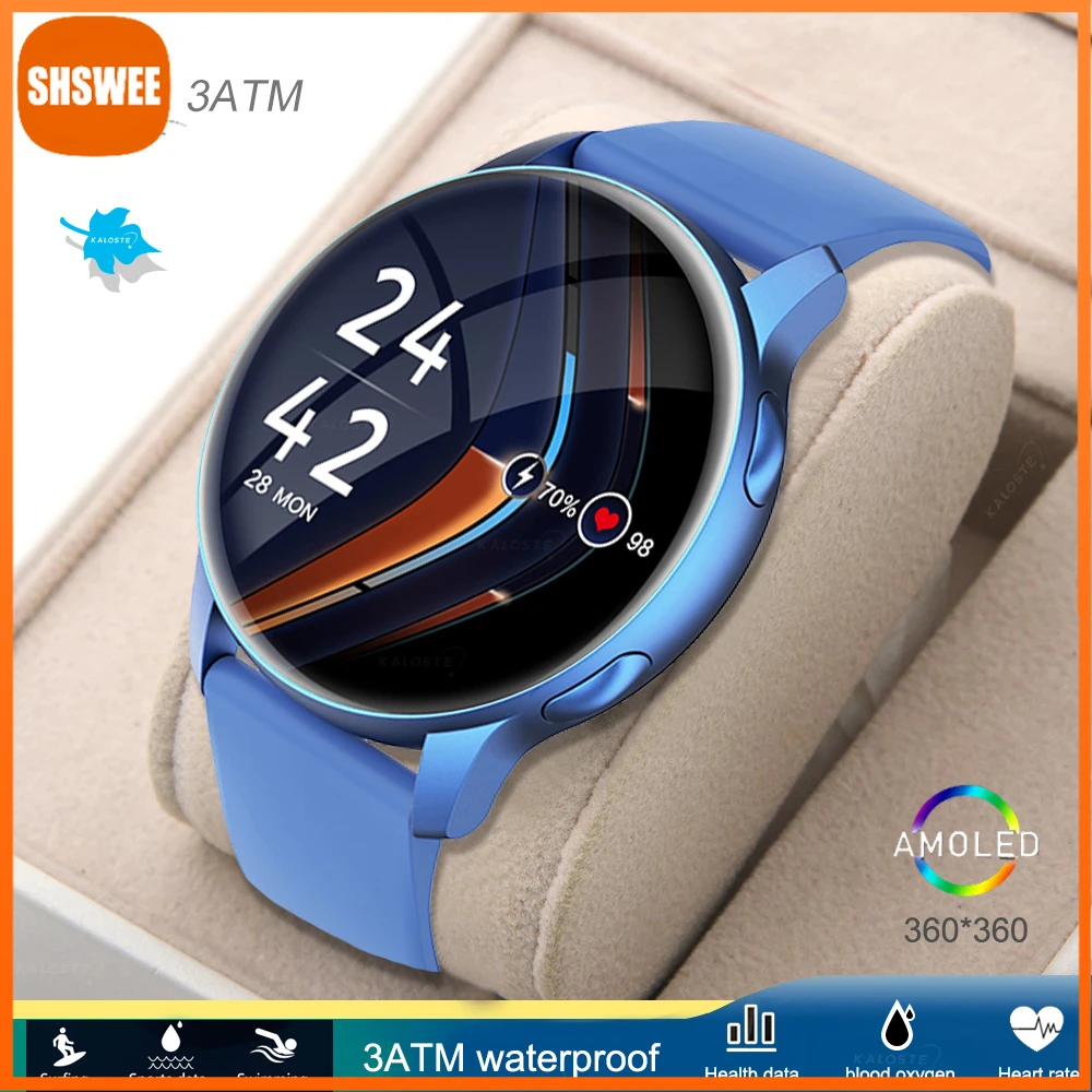 

For Huawei Xiaomi Women Smart Watch Men AMOLED Full Touch Heart Rate Monitor Waterproof Smartwatch Ladies For Android IOS