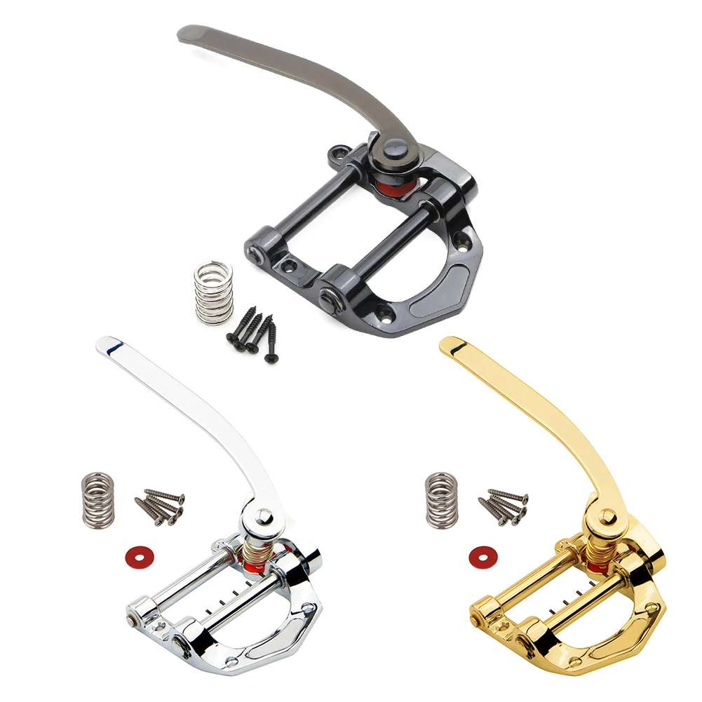 

Professonal Guitar Tremolo Unit Kits Jazz Guitar Tremolo Unit System Tailpiece Set Vibrato Bridge Accessories Parts