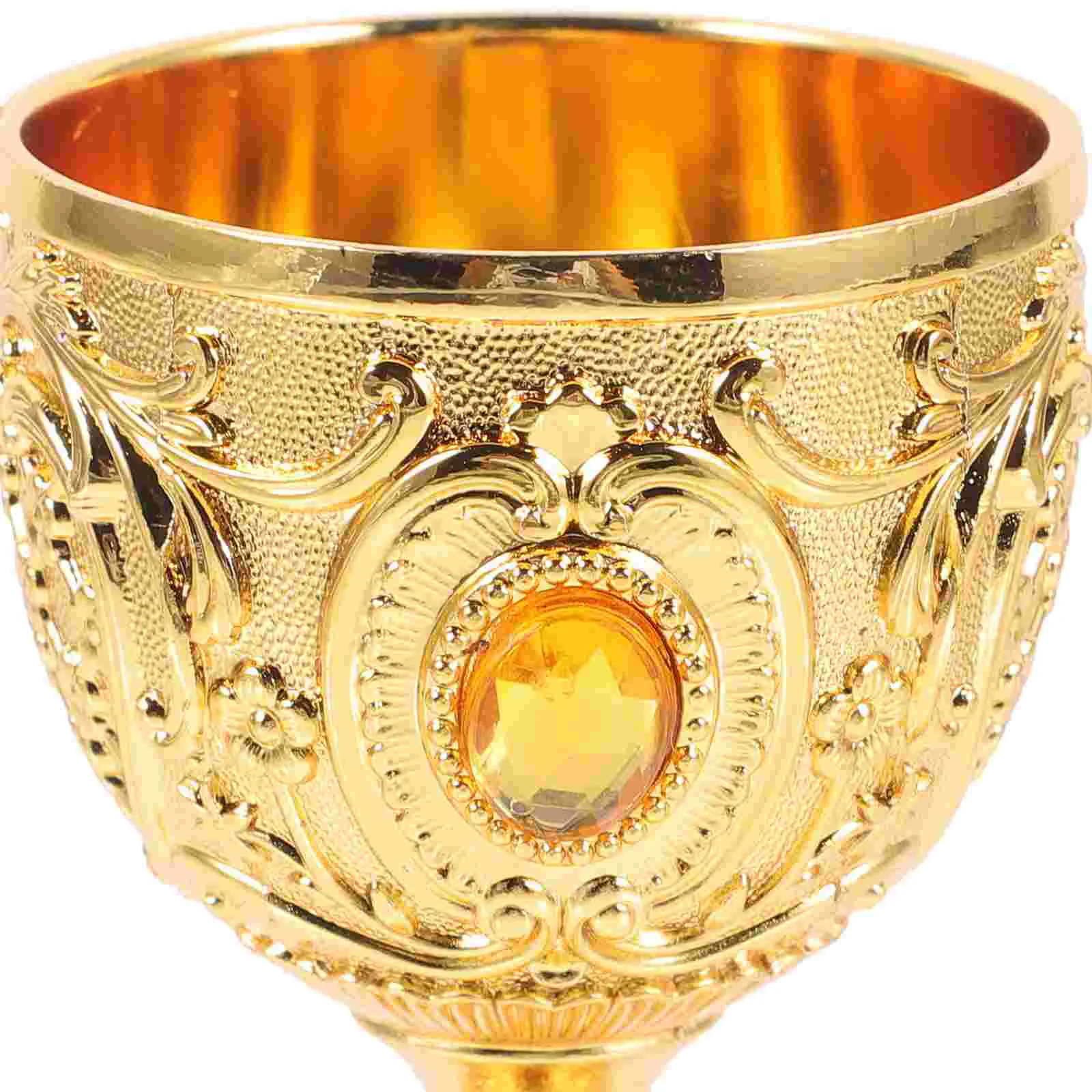 Европейская чашка высокого класса 30 мл белое ретро-стекло (золото) для