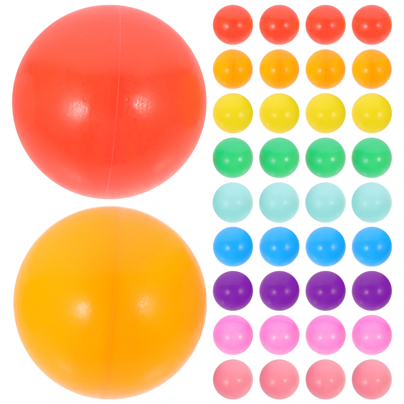 

50 Pcs Ball Pit Plastic Miniture Decoration Children Swimming Balls Round Shaped Ocean Pits Colorful Kids Educational Toy Baby