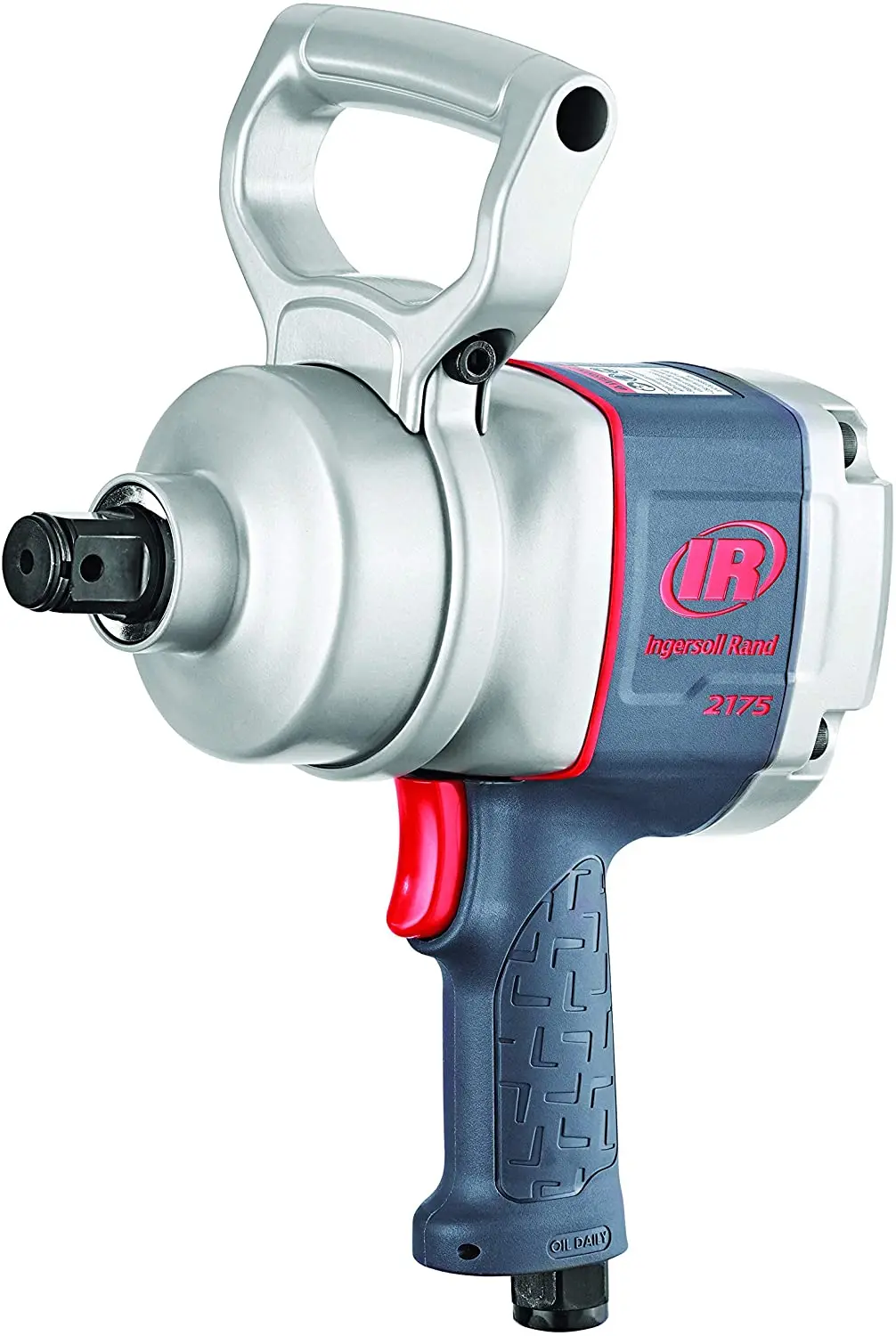 

Inger soll Rand 2175MAX 1 inch Pistol Grip Impact Wrench, Air Powered, Up to 2000 ft lbs Reverse Torque Output, Lightweight,
