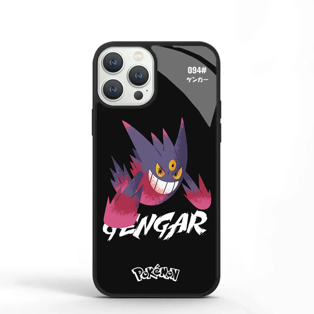 Чехол для телефона P-Pokemon-n IPhone 11 12 13 14 15 Plus Pro Max зеркальный акриловый чехол из ТПУ ПК