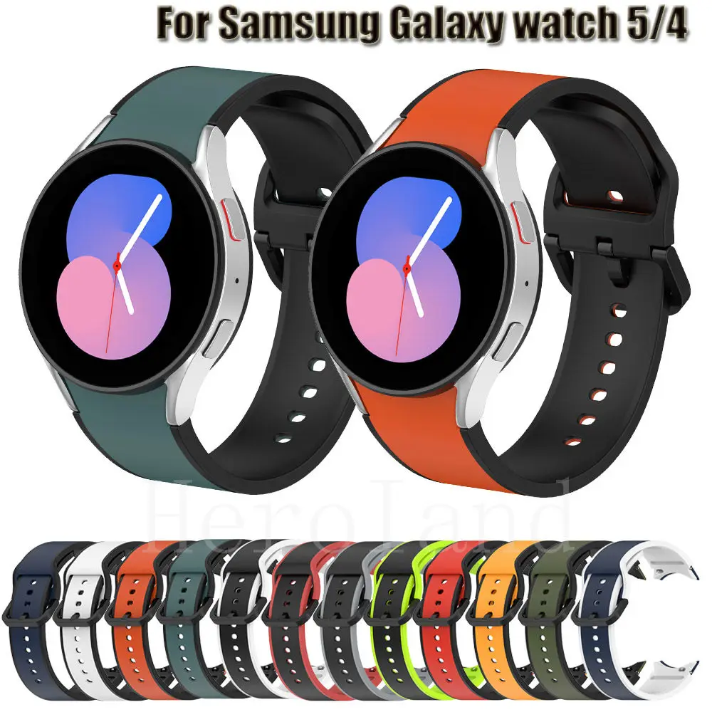 

Ремешок для Samsung Galaxy Watch 5/4 44 мм 40 мм браслет Galaxy Watch 5 pro 45 мм 4 классический 42 мм 46 мм ремешок для часов силиконовый браслет