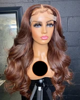 body wave dark brown 13x4 lace front wig 180 density peruvian human hair wig brown 360 lace front human hair wigs for women