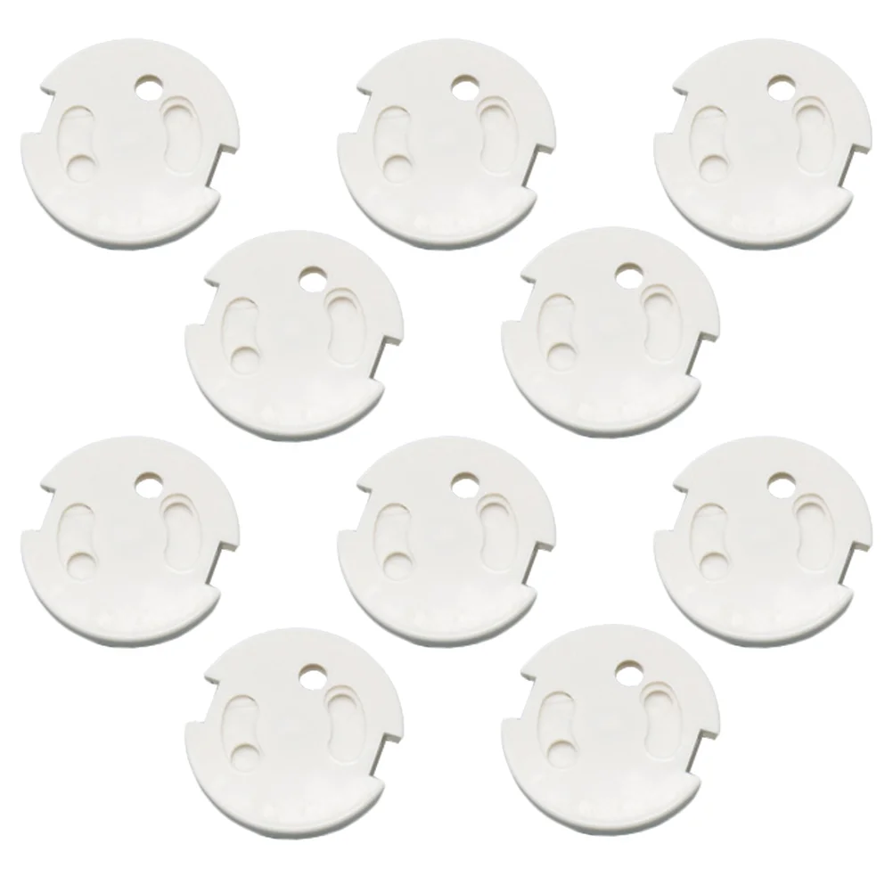

10 Pcs Protection Cap Electric Outlet Secure Cover Socket ABS Spring Covers Protector Childproof Protectors