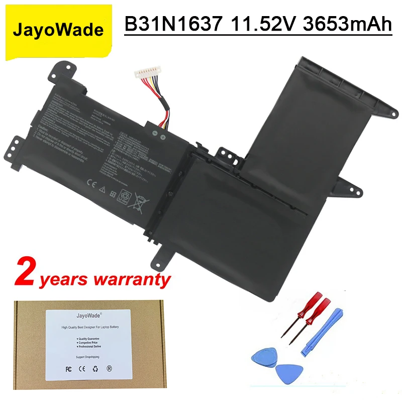 Аккумулятор JayoWade B31N1637 C31N1637 для ASUS X510 X510UA X510UF X510UQ VivoBook S15 S510UA S510UQ S510UN S510UR F510UA F510UQ