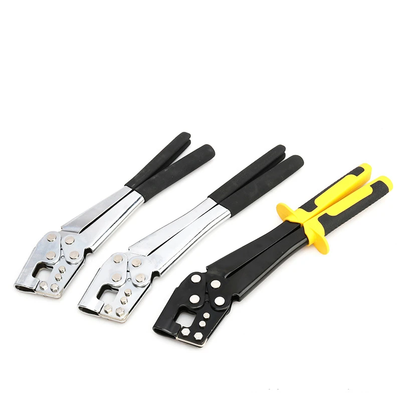 

Stud Crimping Forceps Steel Fastening Work Keel Board Drywall Fastener for 0.5~0.8mm Studs Punching Pliers