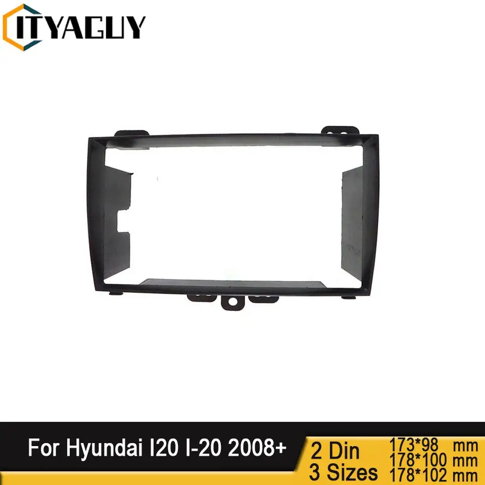 

2DIN Автомобиль Радио панель для 2008 + Hyundai I-20 I20 DVD стерео пластины рамка Панель черточки Установка отделка рамка