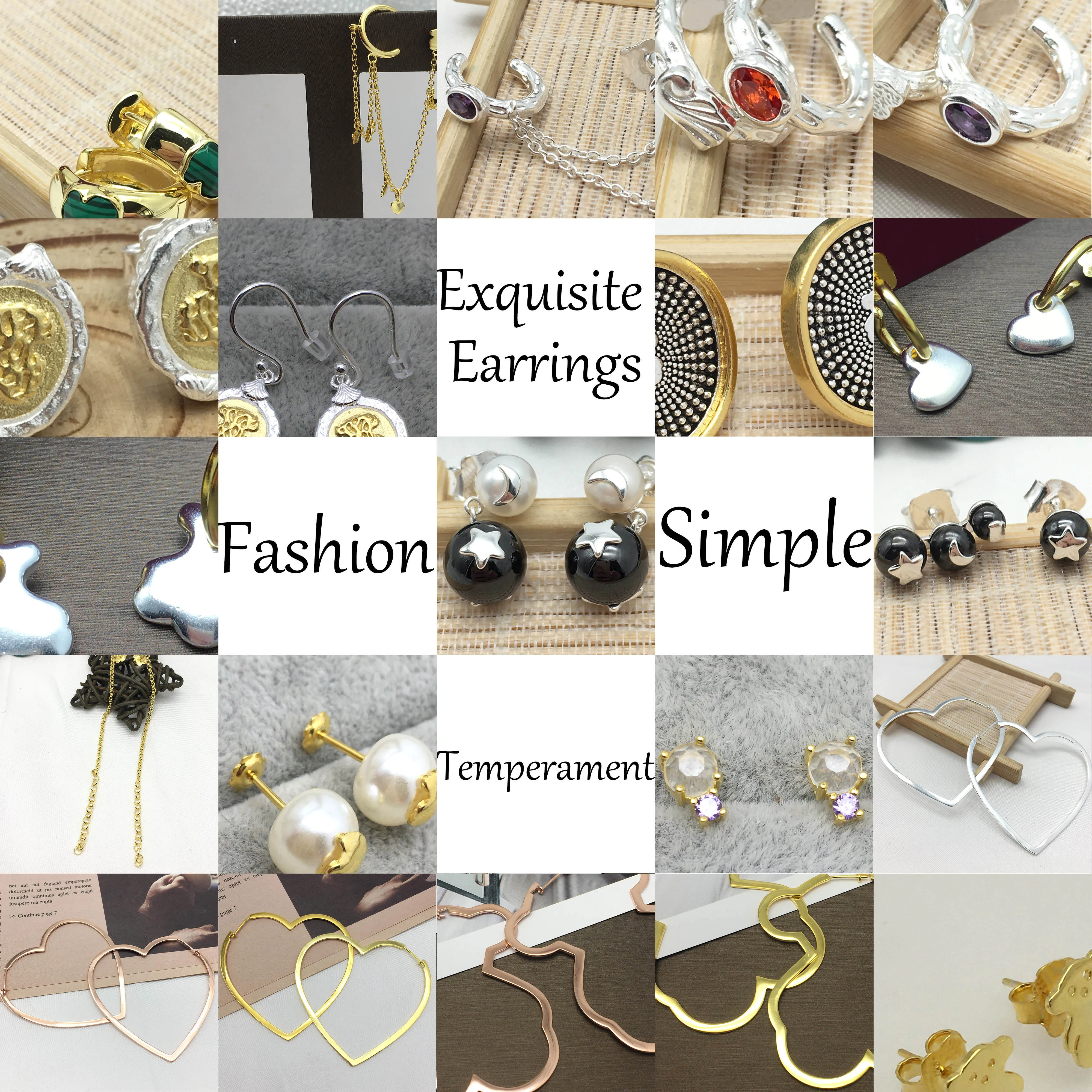 

New S925 Sterling Silver Star and Moon Pearl Earrings Temperament Simple and Exquisite Heart Earrings Exquisite Birthday Gifts.