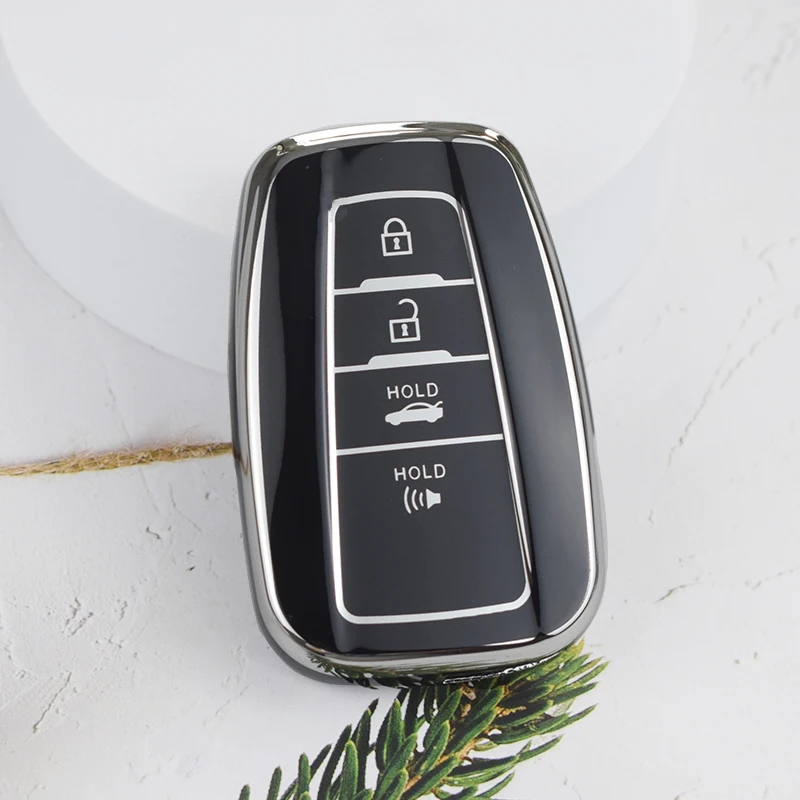 

2/3/4 кнопочный чехол-брелок для Toyota Rav 4 Corolla Camry Prius Avalon Hybrid Highlander TPU чехол для автомобильного ключа чехол-брелок