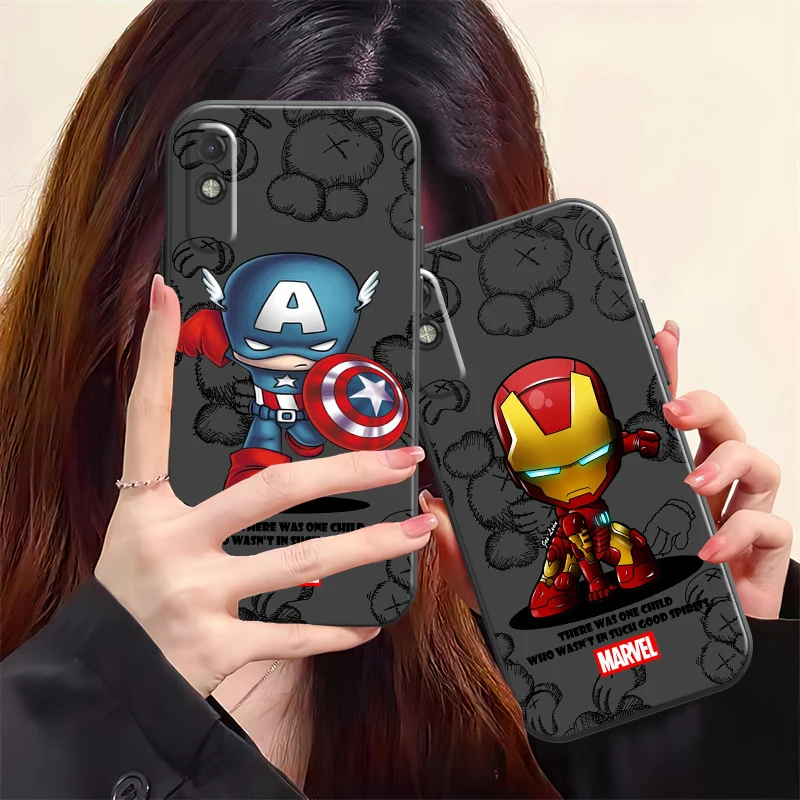 

Чехол для телефона с героями мультфильмов Marvel, Человек-паук для Xiaomi POCO F3 GT X3 Pro X3 GT M3 M3 Pro X3 X3 NFC, жидкий силиконовый чехол, мягкий чехол