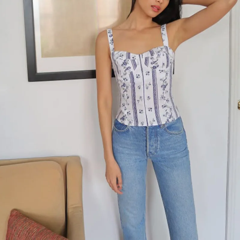 

Summer Women's Casual Print Slim Camisole