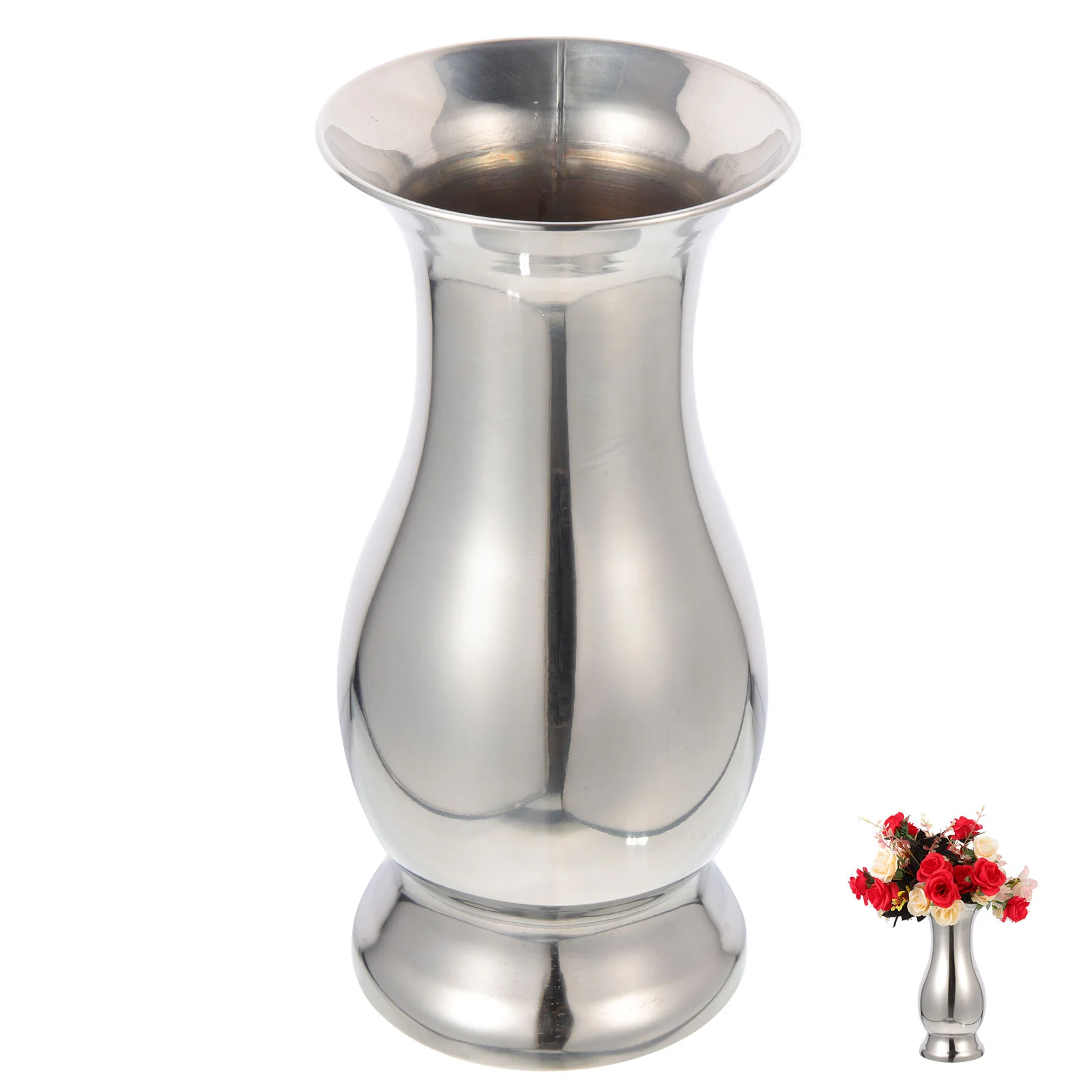 

Table Centerpiece Vase Stainless Steel Metal Flower Holder Flower Vase Metal Vase