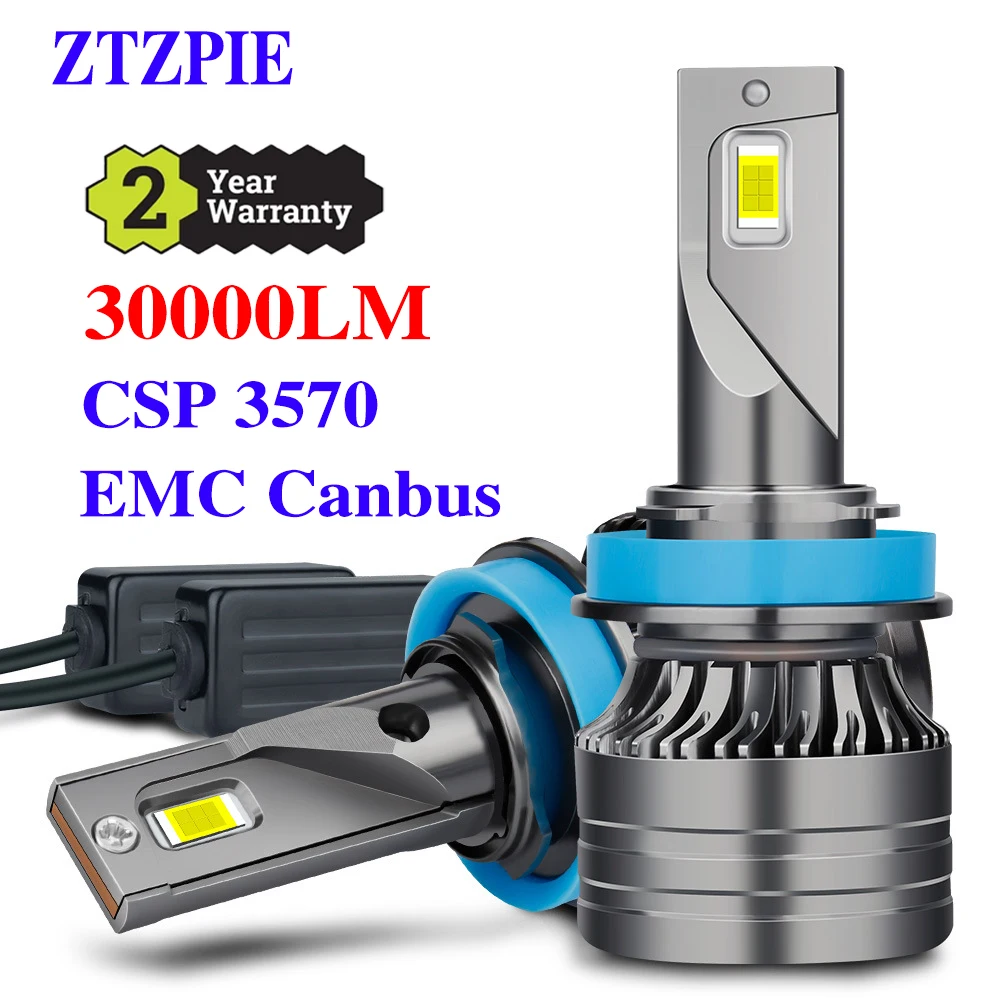 

ZTZPIE 6000K 9005/HB3 9006/HB4 H1 H8 H7 H4 H11 H9 9012 Powerful EMC Canbus Led Headlight For Car Fog Light Bulb 30000LM 120W