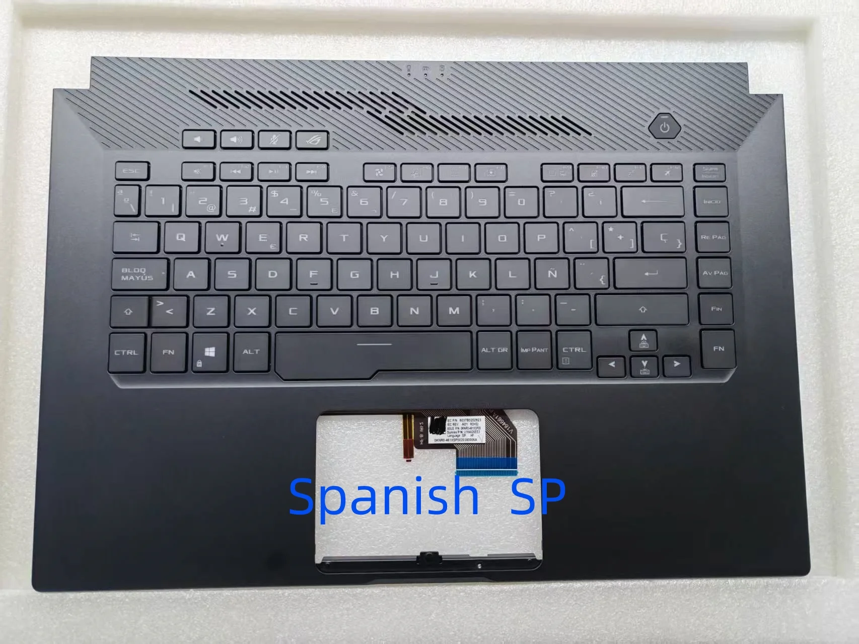 Фото Новый ASUS GA502 GU502 GA502IU GA502I GX502 GM502 Клавиатура ноутбука Упор для рук в сборе Верхняя крышка C Подсветка корпуса Совместимость с США/SP/RU №2