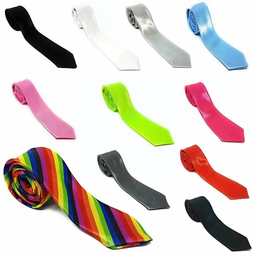 

N Casual Skinny Red Necktie Slim Black Tie For Men 5cm Man Accessories Simplicity For Party Formal Ties Fashion V0f0