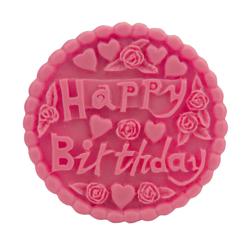 

Happy Birthday Silicone Cake Baking Mold Sugarcraft Chocolate Cupcake Baking Mould Fondant Cake Decorating Tools