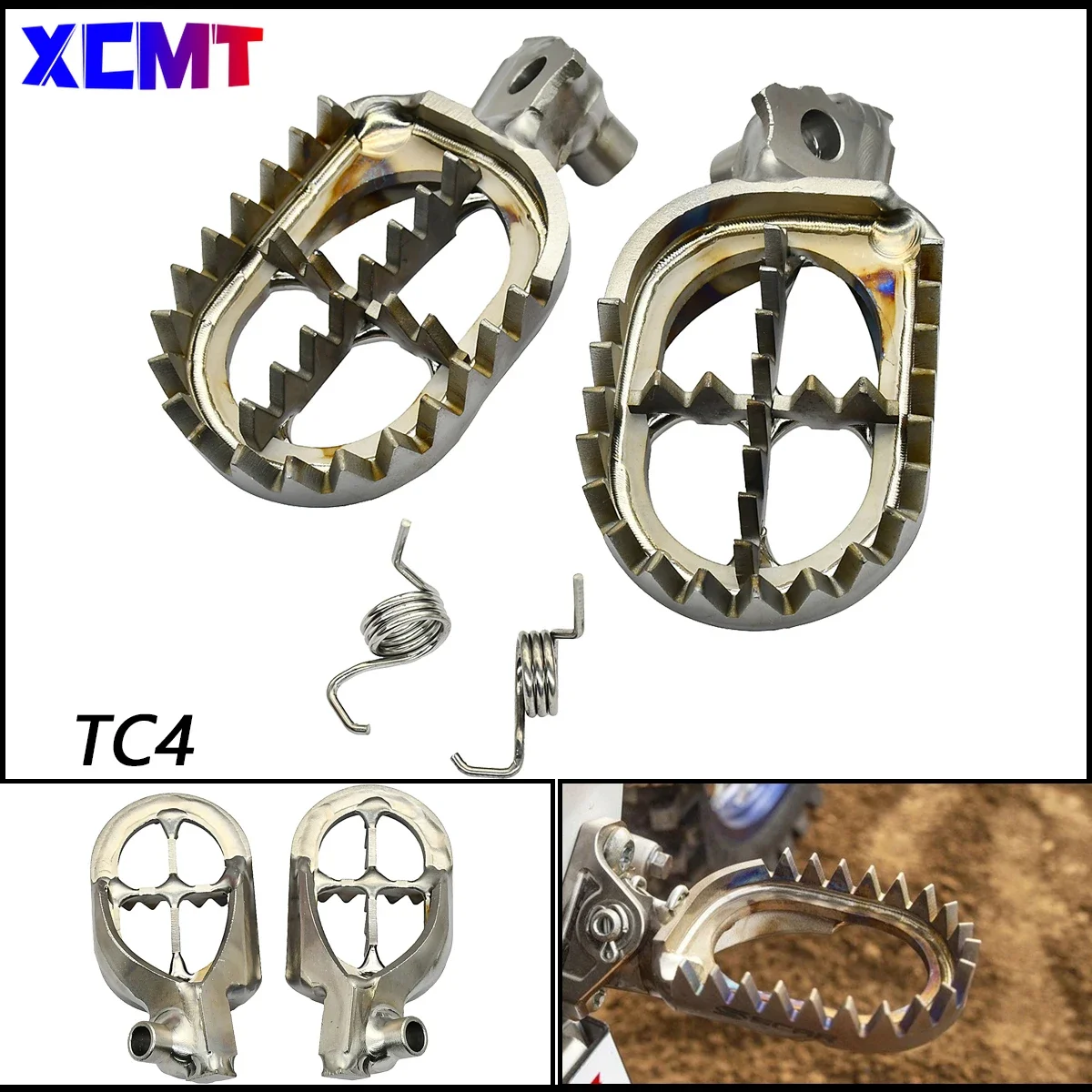 Подножки для мотоцикла из титанового сплава TC4 подножки Yamaha YZ125 YZ250 YZ250F YZ450F WR250F WR450F