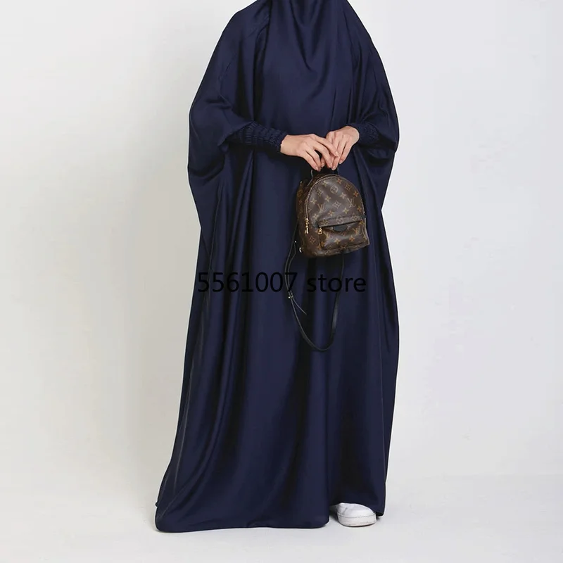 Jilbab Eid мусульманское платье для молитвы длинная химар хиджаб Abaya Дубай полная