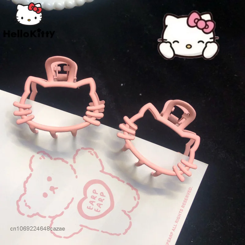 Sanrio Hello Kitty Claw Clip Cute Maiden Heart Hair Clip New Super Sweet Super Fairy Hair Claw Soft Sister Hair Accessories Y2k