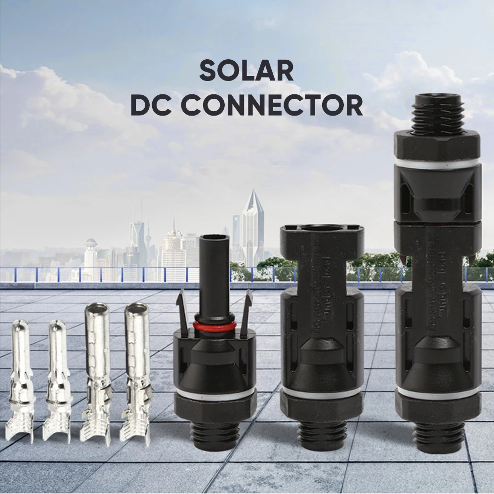 

5 Pairs DC Solar Panel Cable Connectors Waterproof IP67 Photovoltaic Connectors Solar Wire Adapter Male/Female Plug Durable