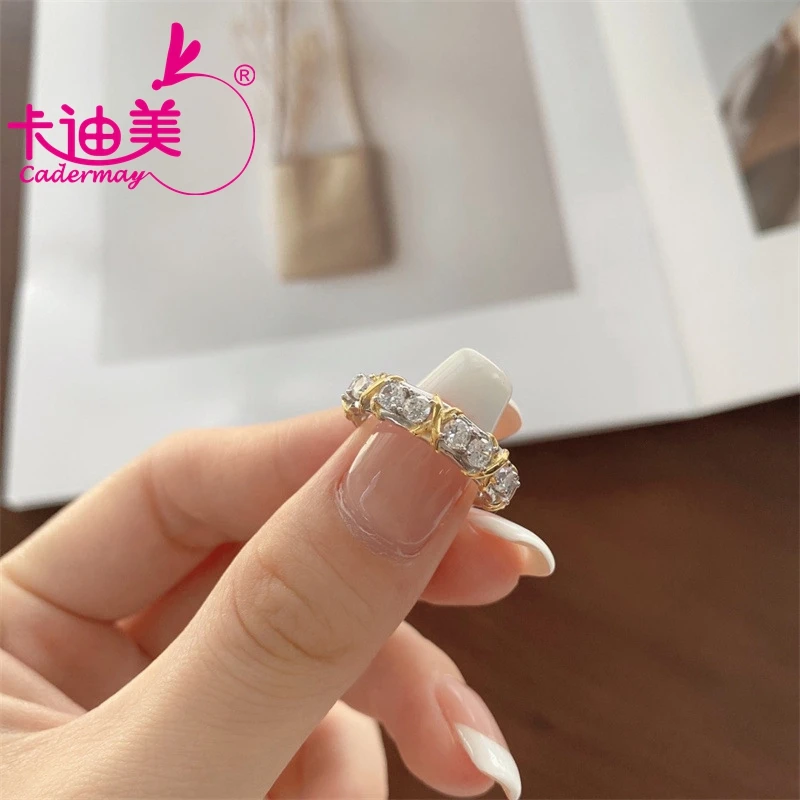 Кольцо из серебра 925 пробы с муассанитом 3 мм