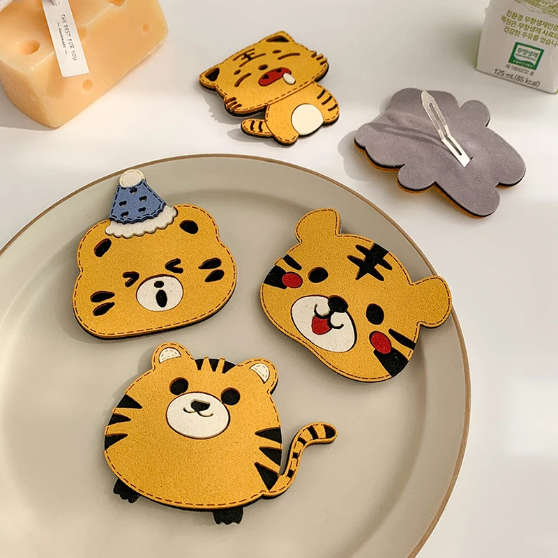 

Korean Autumn And Winter Cartoon Cute Animals Plush BB Clip Fashion Sweet Girl Women's Hairpins Tiger Hair Accessories