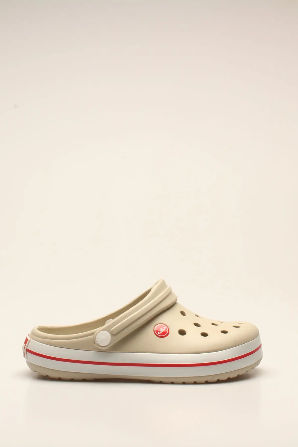 

Fashion Style Beige White Red Striped Unisex Slippers Sandals And Slippers