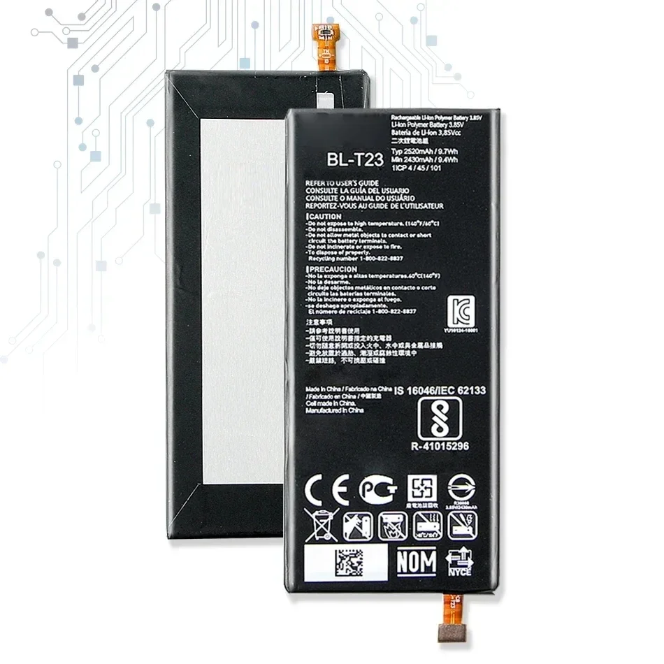 Сменный аккумулятор BL-T23 для LG X Cam X-Cam XCam K580 K580Y F690 K580DS + бесплатный инструмент