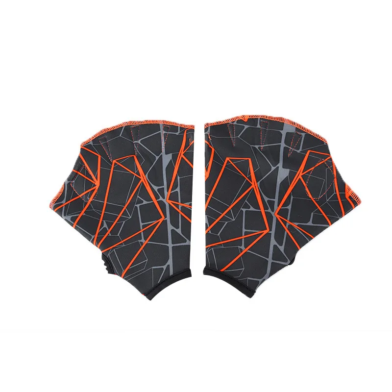 

1Pair Women Men Frog Type Girdles Swimming Hand Fins Flippers Finger Webbed Gloves Paddle Plus Adult Water Sports