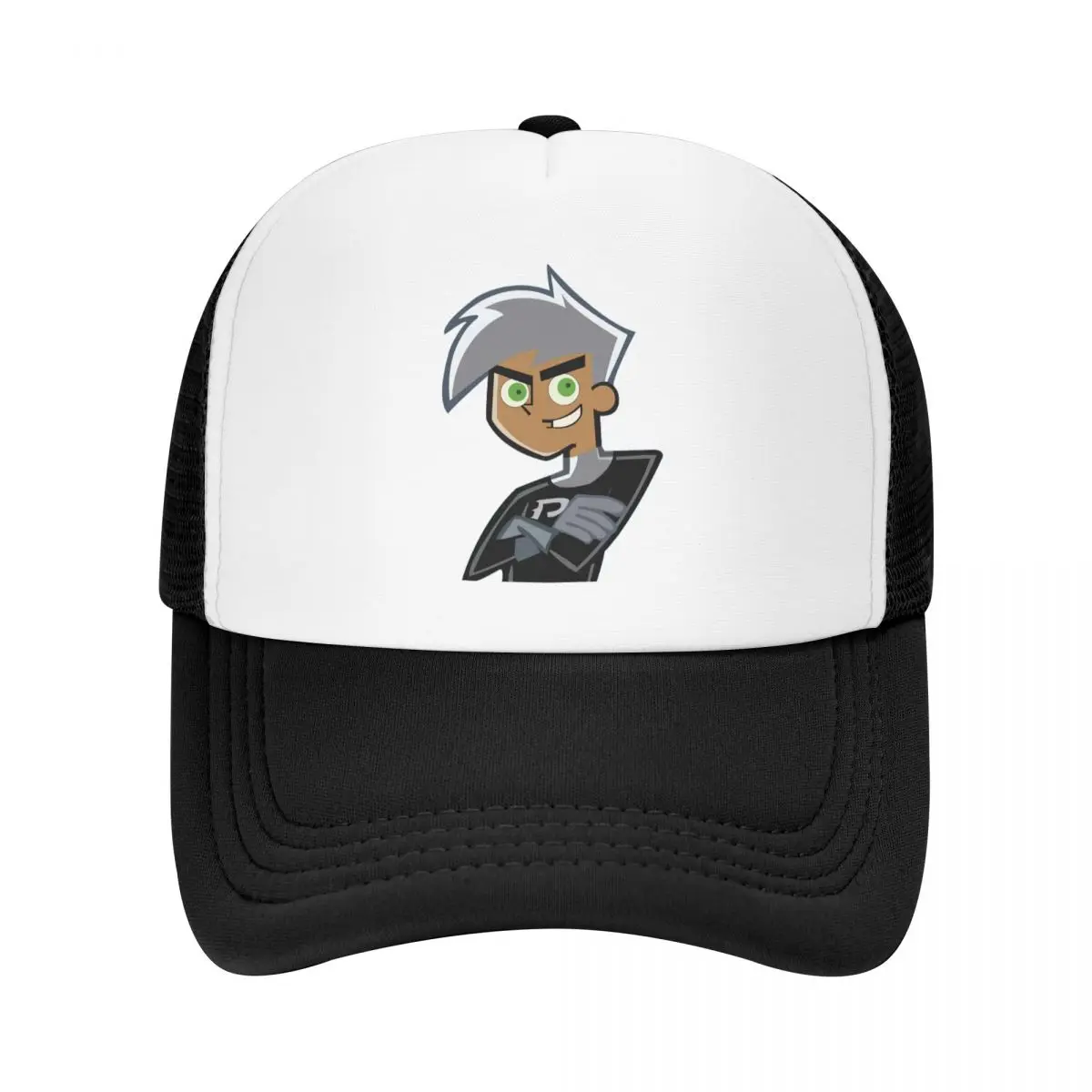 

Кепка Дэнни Фантом с мультяшным рисунком бейсболка для мальчиков сетчатая бейсболка Снэпбэк стильная хип-хоп Регулируемая Кепка с козырьк...