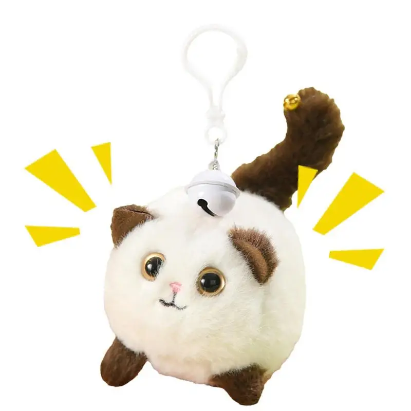 

Cat Rabbit Plush Doll Wagging Tail Cartoon Cute Animal Plush Dolls Stress Relief Toys Home Decoration Holiday Gift
