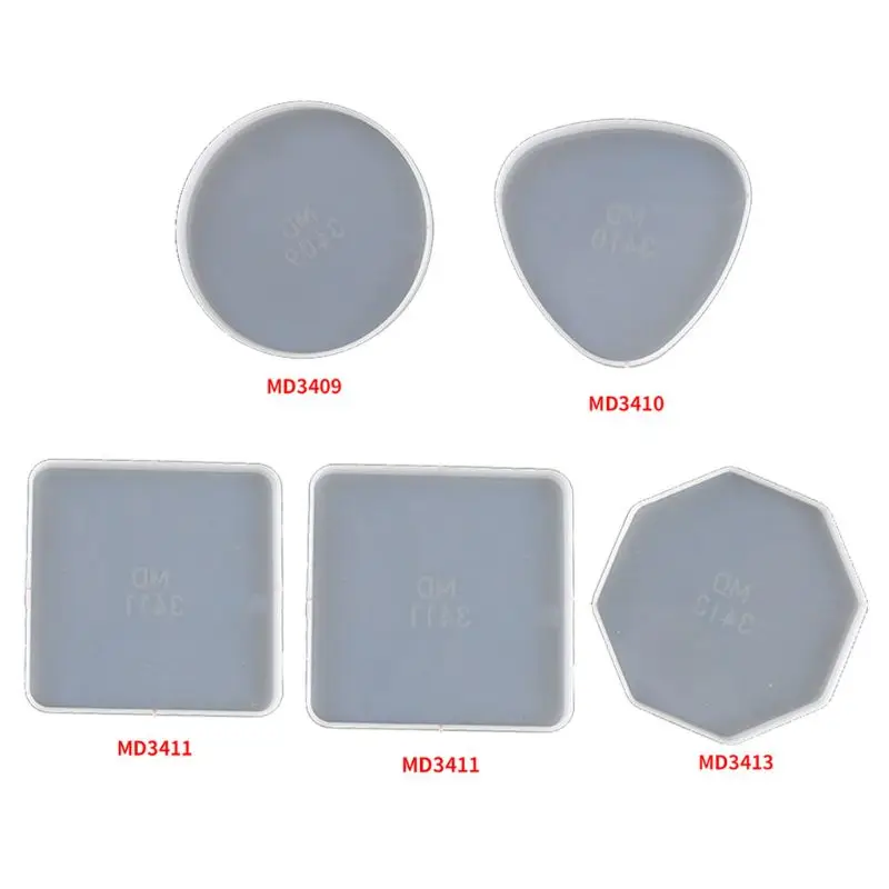 

Coaster Silicone Resin Moulds Tray Casting Moulds Cup Mat Epoxy Casting Mold for Home Party Crafts Decorations Making