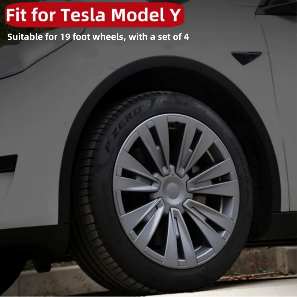 Колпачки на колеса для Tesla Model Y 2021-2024 колпачки 19 дюймов сменные PA + PPE комплект