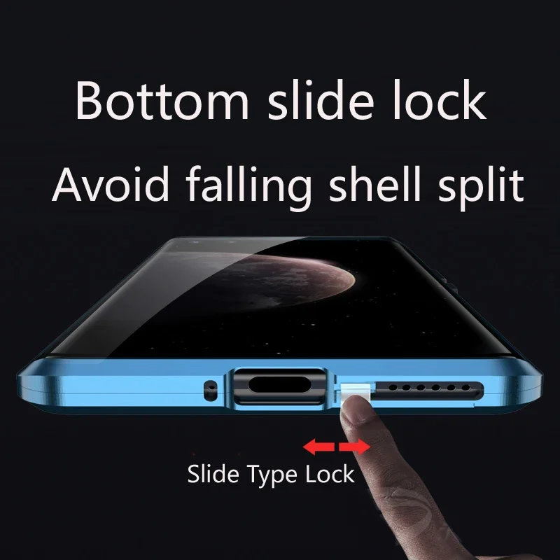 Двустороннее магнитное стекло на 360 ° для Honor Magic 3 4 5 6 Pro Ultimate adormetal Lens Protect Cover