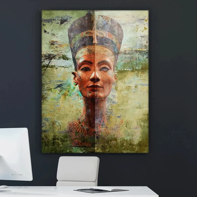 

Decor Canvas Art Paintings Posters Queen Nefertiti Wall Art Canvas Print Home Decor Living Room Pharaoh Art Decor Ancient Egypt