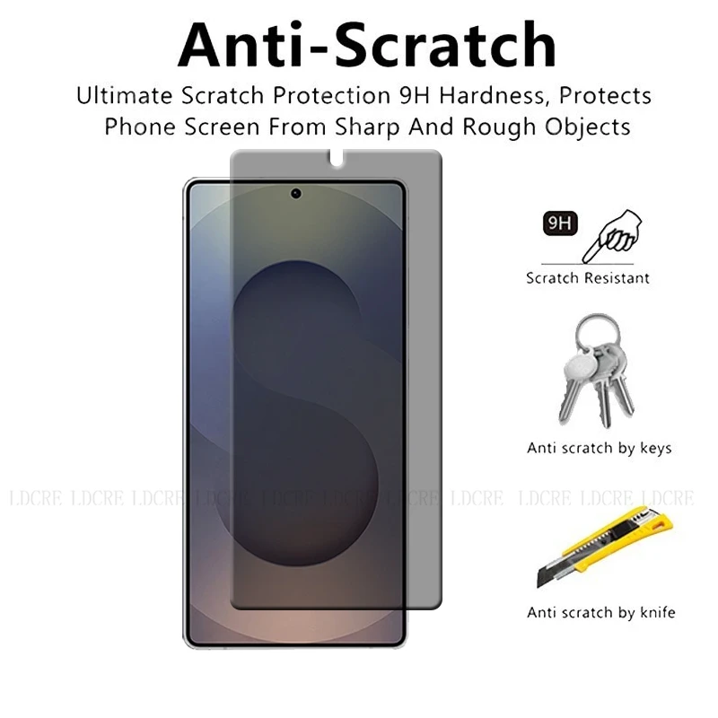 Фото 4 шт. для Samsung Galaxy S25 Ultra Стекло для Samsung S25 Защитная пленка для экрана Anti-Spy Privacy закаленное стекло Samsung S25 Ultra Plus №2
