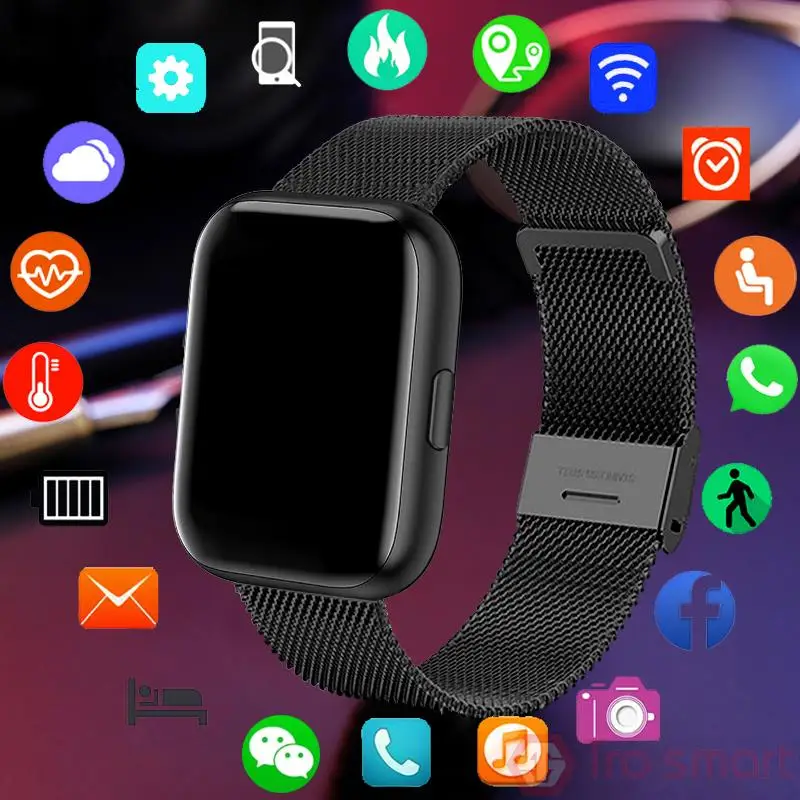 

TEVR Full Touch Smart Watch Women Men Smartwatch Electronics Smart Clock For Android IOS Fitness Tracker Sport Smart-watch GT30