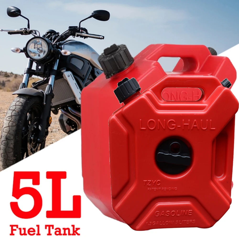 3/5L Portable Motorcycle Fuel Tank Spare Jerry Can Gas Plastic Car Gokart Oil Container ATV UTV Gasoline Petrol Tanks Canister