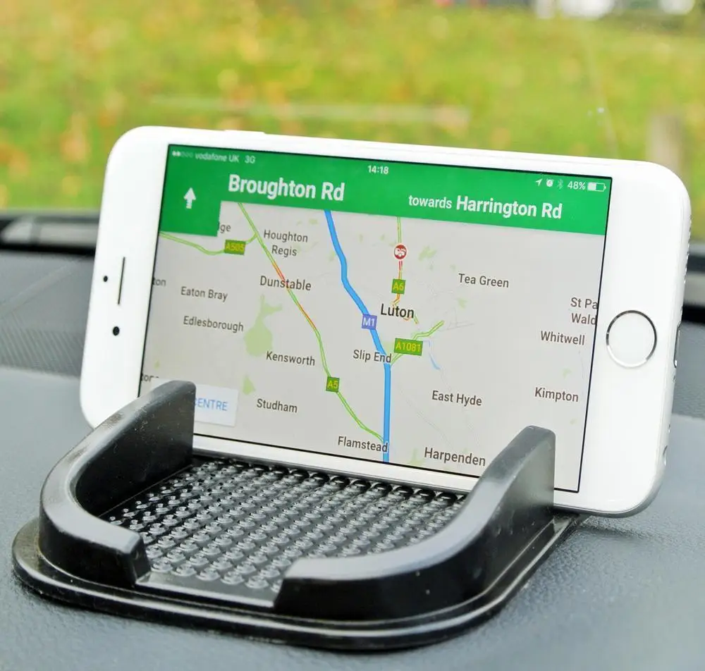 

Car Mobile Phone Holder Non Slip Dashboard Mat Anti Skid Grip Mount - Black