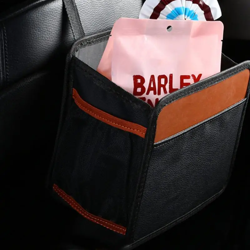 Автомобильный мусорный бак Легко чистится портативный и компактный дизайн для