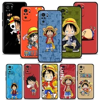 cartoon one piece luffy phone case for redmi note 7 8 8t 9 9s 9t 10 11 11s 11e pro plus 4g 5g soft silicone case bandai