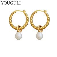 women jewelry pearl earring delicate design vintage temperament hot selling drop earrings for women accessories
