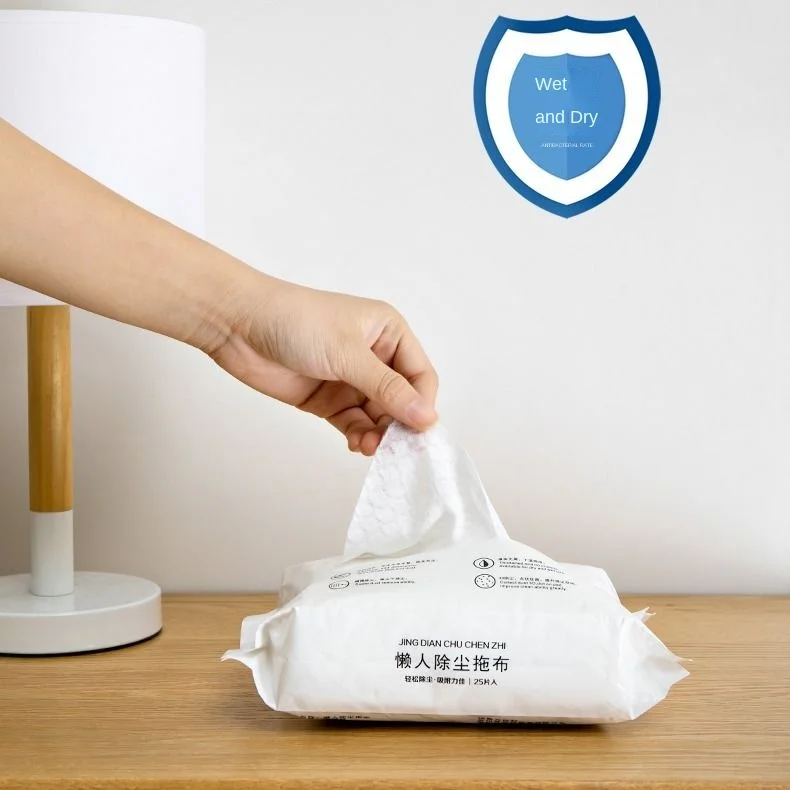 

Japanese electrostatic dust removal paper lazy mop disposable disposable dry rag to absorb hair and wipe floor wipes