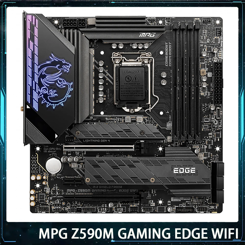 

MPG Z590M игровой край WIFI для Msi LGA1200 DDR4 128G SATA3 * 6 M.2*2 USB3.2 поддержка I9 M-ATX настольная материнская плата оригинального качества