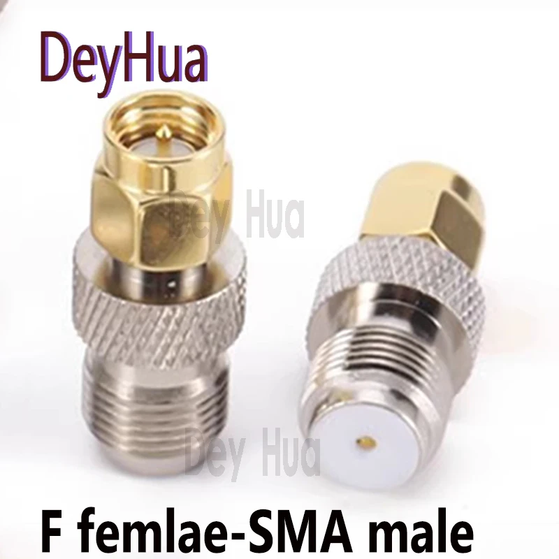 1050100 шт. Переходник F-гнездо на SMA-гнездо, прямой коаксиальный RF-адаптер F-SMA, разъем F-SMA (art.: 3920d1c652142) - 3920d1c652142