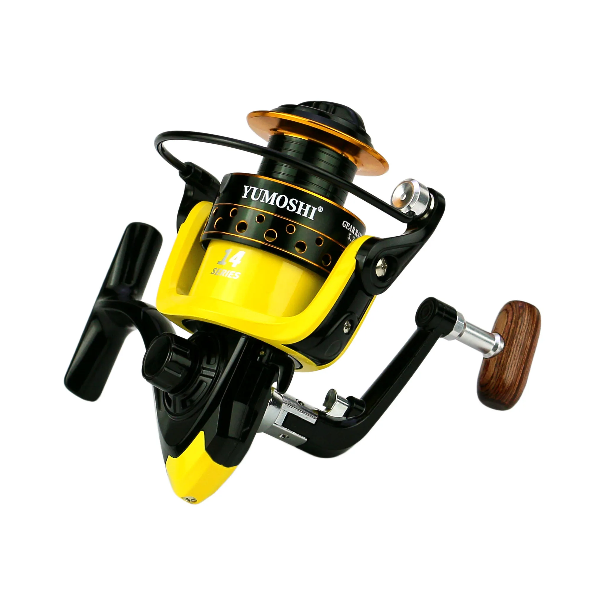 

Новинка, рыболовная катушка JOSBY для спиннинга серии OE Yellow 2000-7000 для морской соленой воды, металлическое колесо, аксессуары для ловли карпа